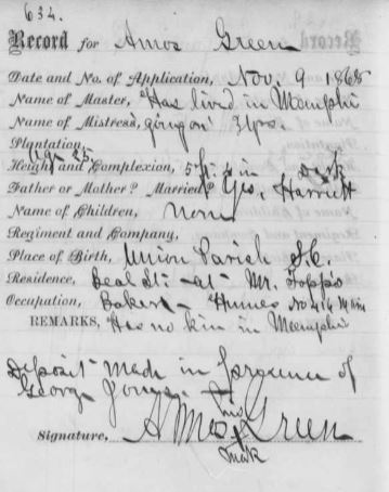 Freedmen's Bureau record
